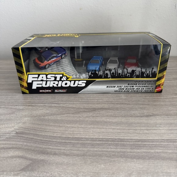 Hot Wheels Other - Hot Wheels Toy Cars, Premium Fast & Furious Tokyo Drift Bundle, 5‎ 1:64 Scale...